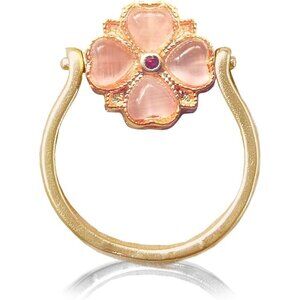 🆕 Women Gold Christmas Pearl Ring Adjustable Open Wrap Fashion Eternity Jewelry